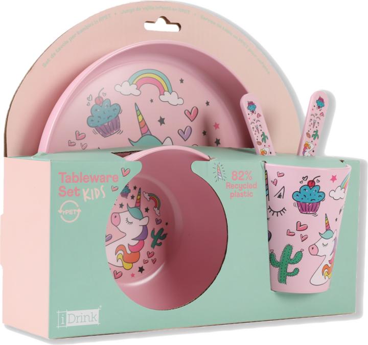 Actual product image iDrink Unicorn crockery set
