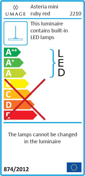 Energy Label Umage Asteria (3000 lm)
