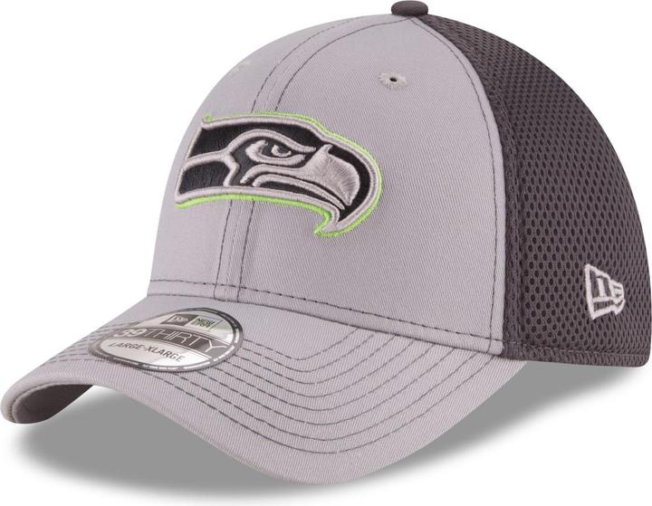 New Era 39Thirty Stretch Mesh Cap - Seattle Seahawks - M/L (M/L)