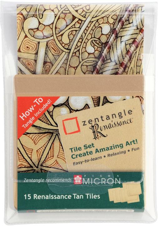 Immagine prodotto Sakura Carte da colorare Zentangle Renaissance 8,9 x 8,9 cm, 15 tessere (8,9 x 8,9 cm)