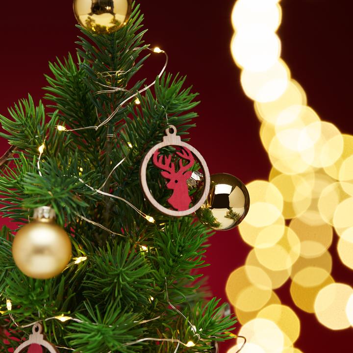 Produktbild VBS Weihnachtskugeln "Mini" aus Kunststoff, Ø 3 cm (12 -teilig)