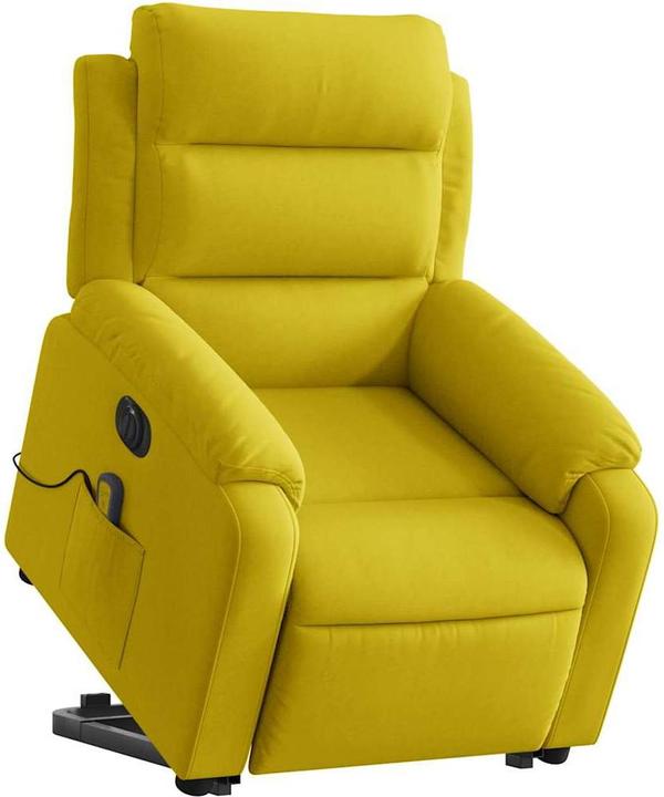 Immagine prodotto VidaXL Poltrona massaggiante con ausilio per la risalita, elettrica e in velluto