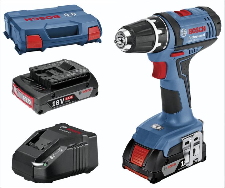 Productafbeelding Bosch Professional GSR 18-2-LI Set (Oplaadbare batterij)