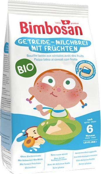 Image du produit Bimbosan Bouillie de lait aux céréales bio et aux fruits (300 g)