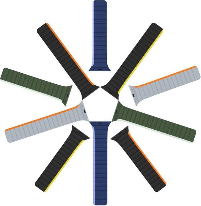 Produktbild Dux Ducis Magnetic Strap for Apple Watch SE, 8, 7, 6, 5, 4, 3, 2, 1 (41, 40, 38 mm) Strap (LD Versio (41 mm, 38 mm, 40 mm, Silikon, Metall)