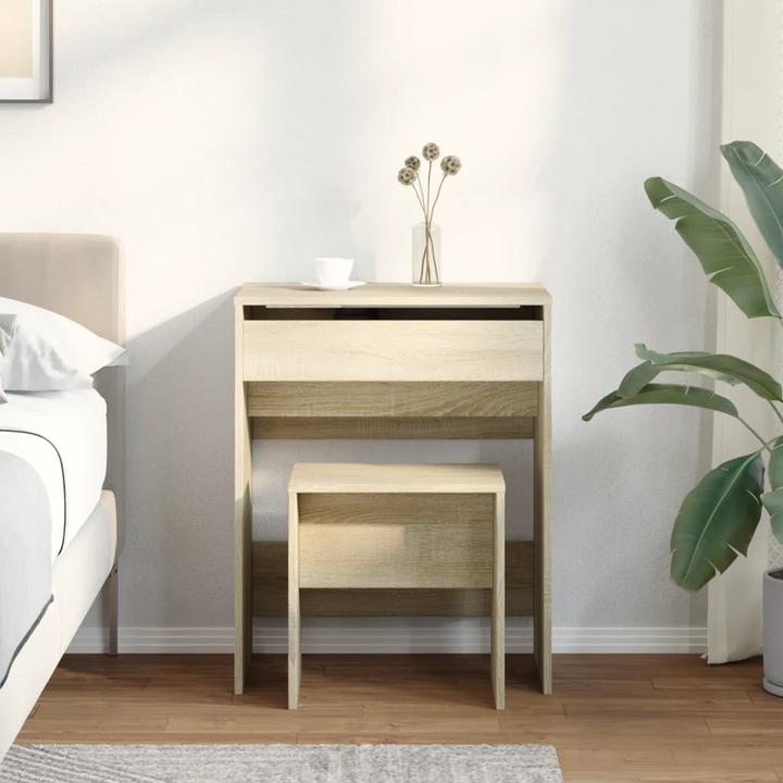 Actual product image VidaXL Dressing table with stool 60 x 40 x 113.5 cm (60 x 40 x 75 cm)
