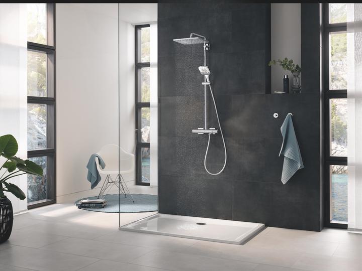 Actual product image Grohe Kopfbrause Rainshower Mono Cube 310 EcoJoy 26568000 31x31 cm chrom (9 l/min)