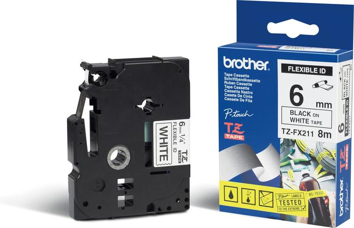 Produktbild Brother Tze-Fx211 (1.80 cm, Schwarz)