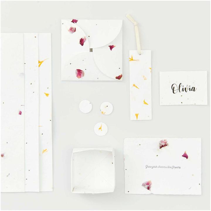 Image du produit Rico Design Bastelblock "Handgeschöpftes Baumwollpapier" (200 g/m², 7 x)