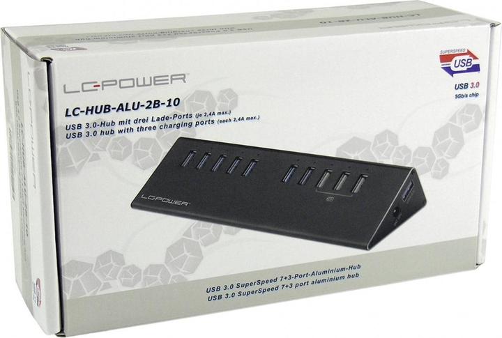 Produktbild LC-Power LC-HUB-2B (USB-A, 10 Ports)