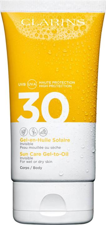 Clarins Sun - Gel-en-Huile Solaire Corps SPF30 (Sonnencreme, SPF 30, 150 ml, 197 g)
