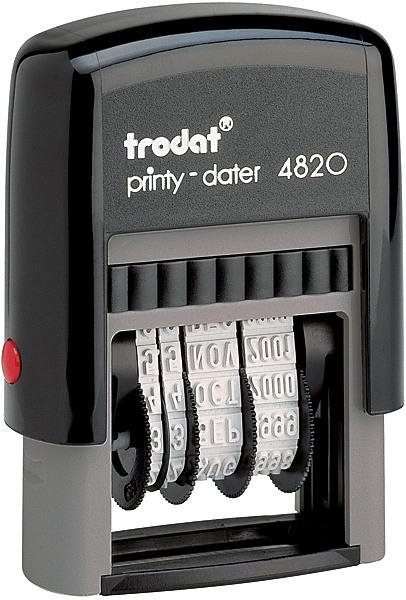Actual product image Trodat Printy self-inking date stamp