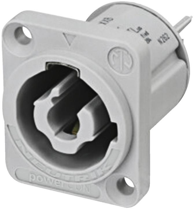 Neutrik NAC3MPXXB - PowerCON-Einbaustecker grau