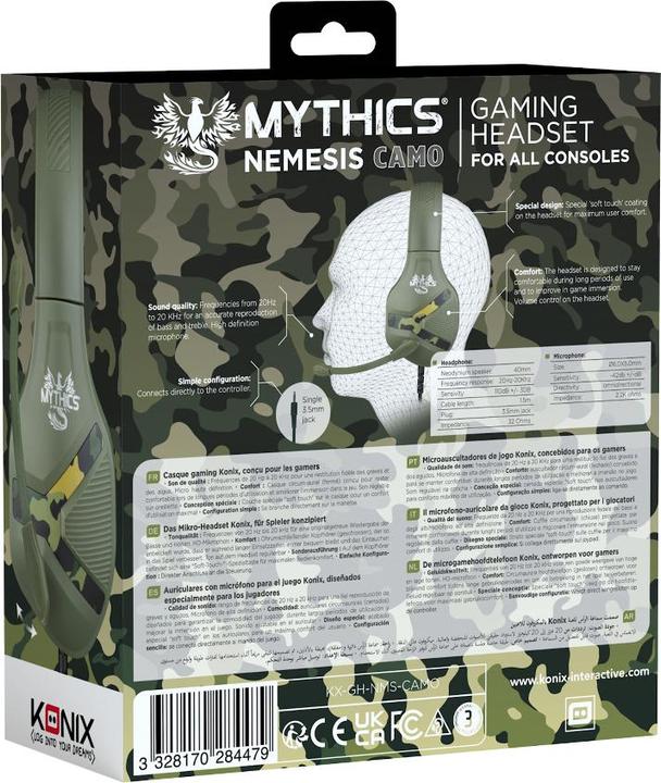Immagine prodotto Konix Casque Nemesis mimetico - Mythics (Cablato)