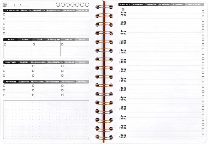 Produktbild Biella CLAIREFON Agenda AgeBag undatiert 78239C my Daily 125 Blatt tabak A5 (A5)