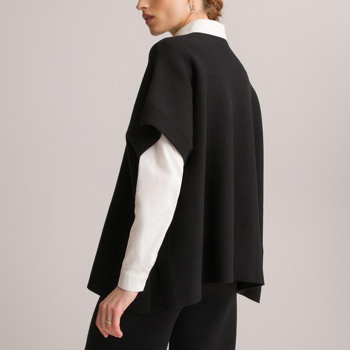 Produktbild Anne Weyburn Poncho mit rundem Ausschnitt (W32/L34)