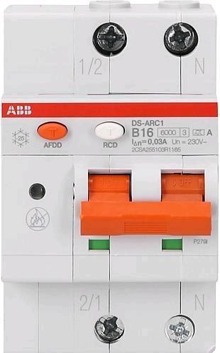 Immagine prodotto Busch-Jaeger Busch-Jäger AFDD+FI/LS DS-ARC1A-B16/0,03, 6kA, 3TE Dispositivo di protezione contro gli archi