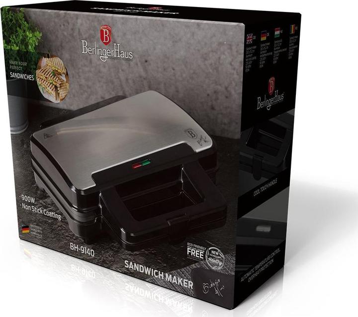 Actual product image BerlingerHaus ELECTRIC. 900 W Toaster SANDWICHER FACTORY BH-9140