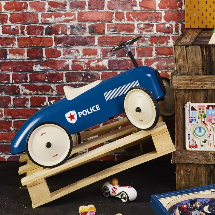 Actual product image Vilac Vintage Ride-On Car - Police - (1043)