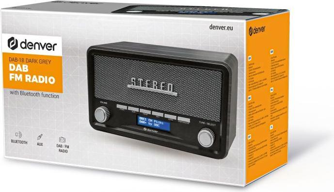 Actual product image Denver DAB-18 (DAB+, FM, Bluetooth)