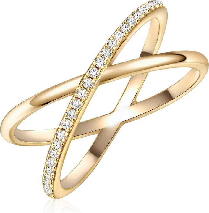 Image du produit Glanzstücke München Femmes argent sterling zirconium or jaune - 32008 (54, Argent 925)