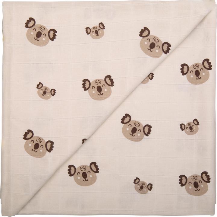 Produktbild Zewi Mulltuch classic Hearts 120 x 120 cm (120 cm, 120 cm)