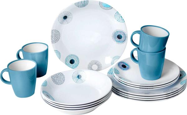 Image du produit Berger Deep Sea Mélamine Set de vaisselle 16 pièces