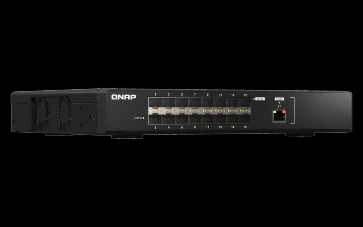 Produktbild QNAP QSW-M5216-1T DDR3 1 ports RJ45 16 ports SFP28 (17 Ports)