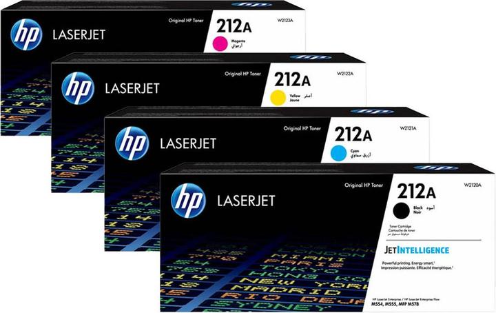 Produktbild HP Original 212A / W2120A SET Set mit allen vier Farben (M, BK, C, Y)
