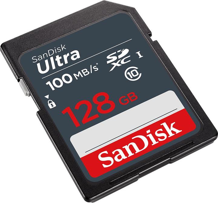 Immagine prodotto SanDisk memory card 128GB SDXC Ultra 100 MB/s (128 GB, SDXC, U3, UHS-I)