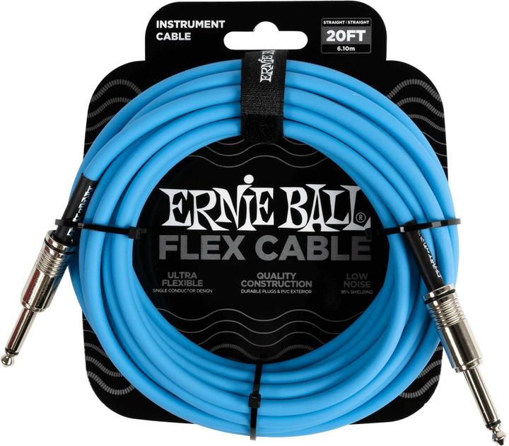 Actual product image Ernie Ball Instrument cable 6417 - 6.09 m, blue (6.09 m)