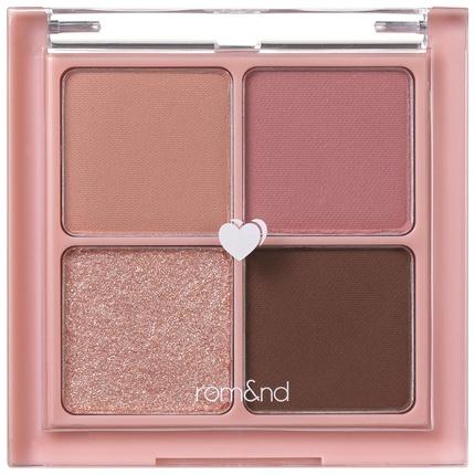Rom&Nd Better than Eyes 4 Color Mini Palette 02 Dry Rose (02 Dry Rose)