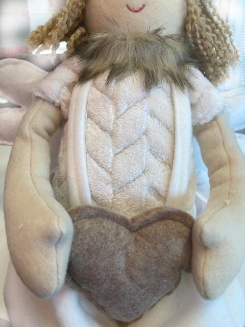 Actual product image GuGus Decorative angel edge stool with heart in hand