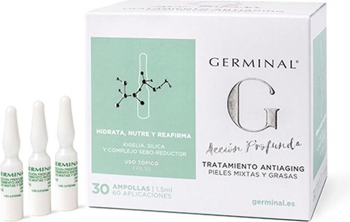 Produktbild Germinal 30 Ampollas Accion Profunda Tratamiento Antiaging Pieles (45 ml)