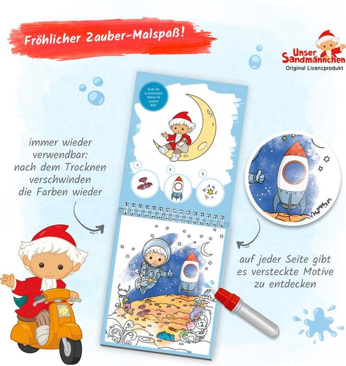 Produktbild Unser Sandmännchen Zaubermalspass mit Wasserstift
