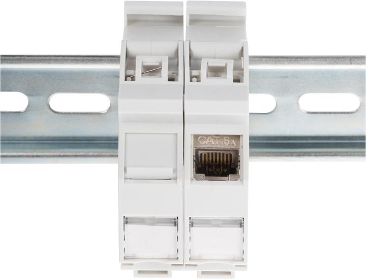 Produktbild Digitus Hutschienenadapter für Keystone Module, IP20 (Keystone Modulhalter)