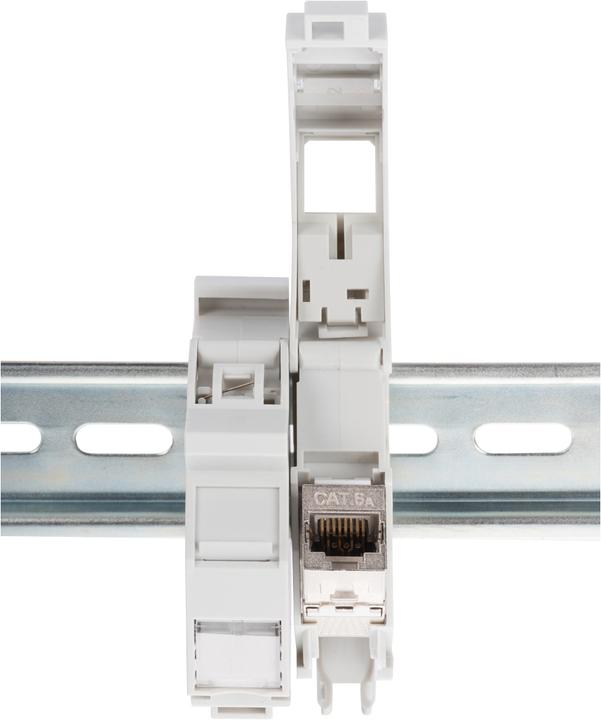 Produktbild Digitus Hutschienenadapter für Keystone Module, IP20 (Keystone Modulhalter)
