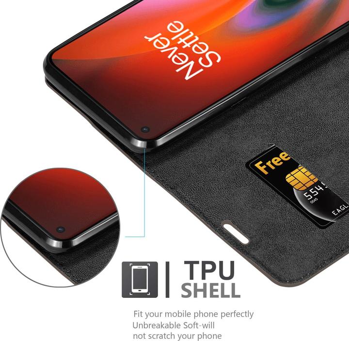 Actual product image Cadorabo Book Invis. Magnet sleeve (OnePlus Nord 2 5G)