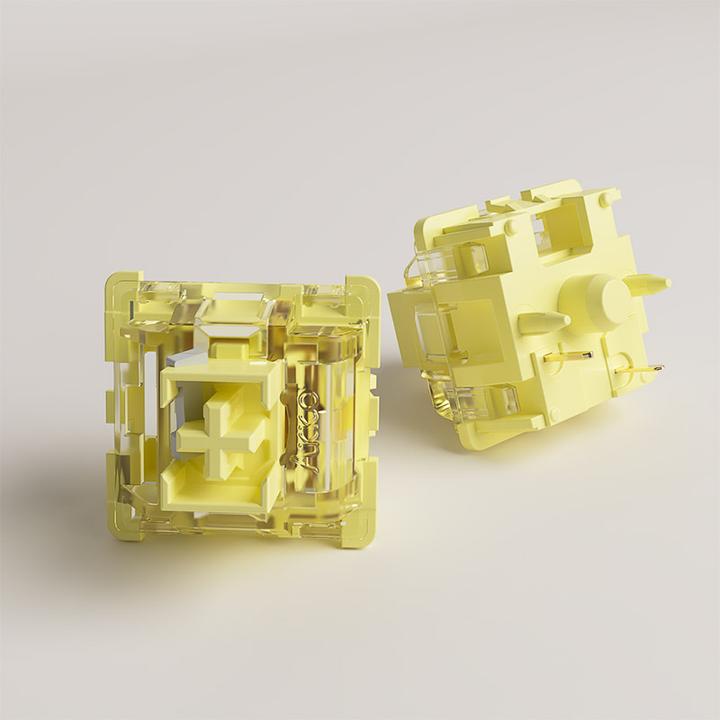 Actual product image Akko V3 Pro Cream Yellow