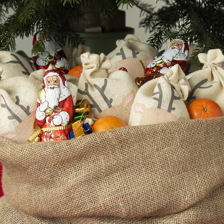 Produktbild Folia 10 Nikolausbeutel Rentier klein (Geschenktüte, 10 x)