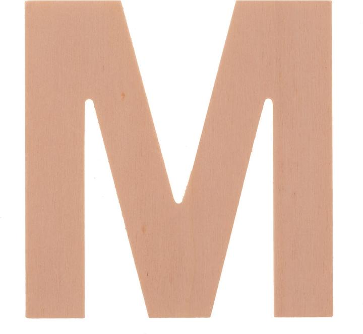 Actual product image Glorex Letter M 6cm poplar Europe FSC