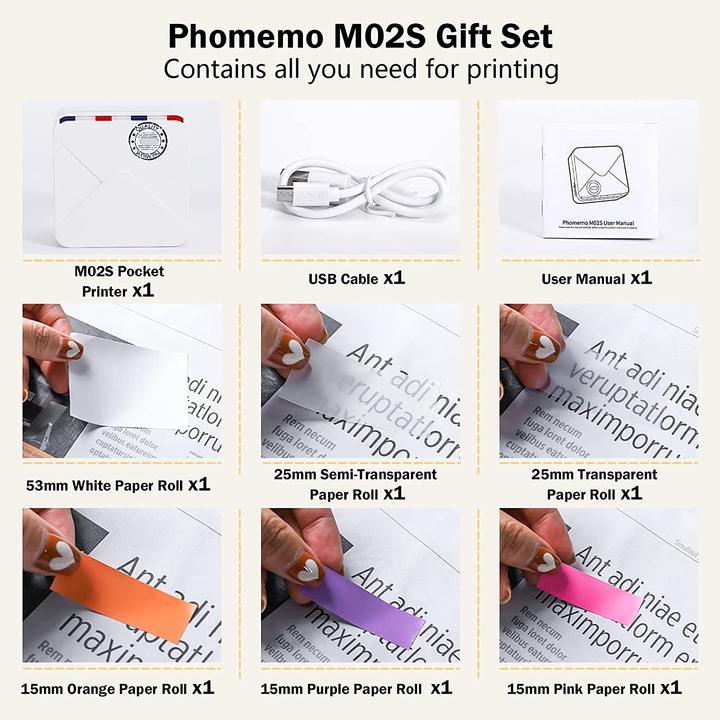 Image du produit Phomemo M02S (Transfert thermique, Noir et blanc)