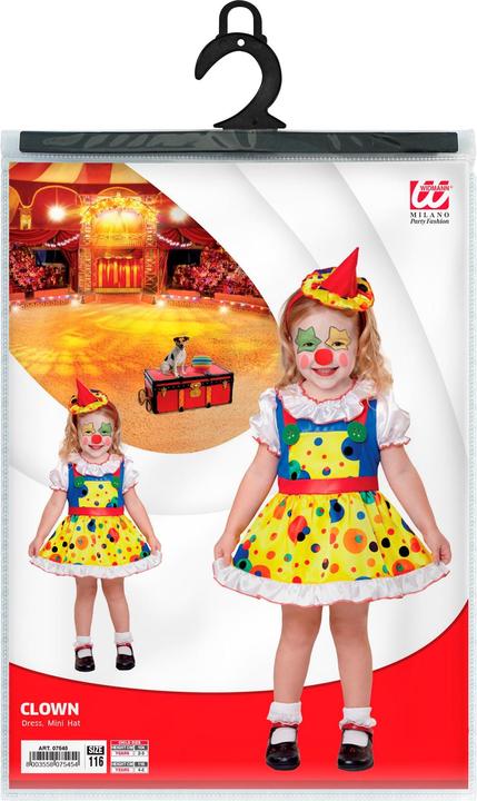 Produktbild Widmann Kinderkostüm Clown Mädchen (116)