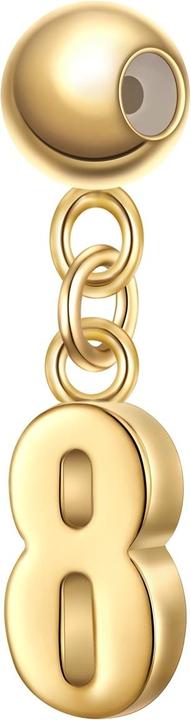 Actual product image Glanzstücke München Ladies charm number 8 - 36900 (Sterling Silver)