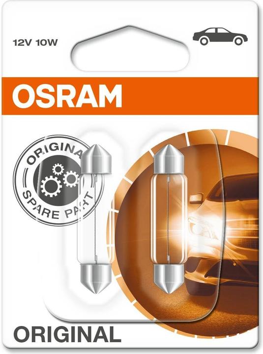 Immagine prodotto Osram 4062172396080 Lampadine da Soffitto Standard C10W 10 W 12 V (C10W)