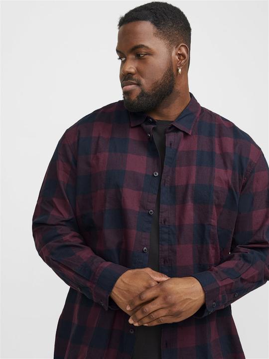 Actual product image Jack & Jones Check plus size shirt (6XL)