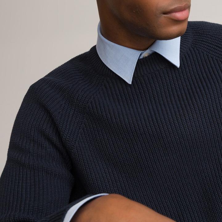 Actual product image La Redoute Collections Knitted jumper with pearl pattern (S)