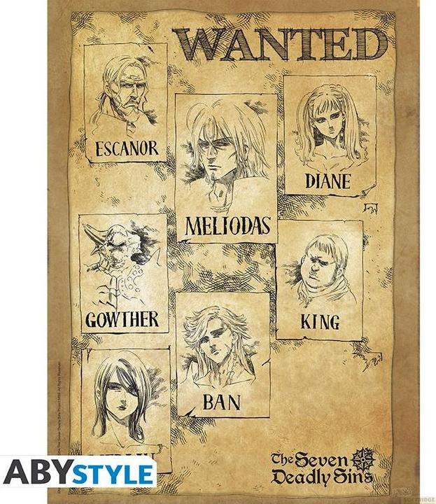 Produktbild ABYstyle Seven Deadly Sins - Wanted (52 x 38 cm)