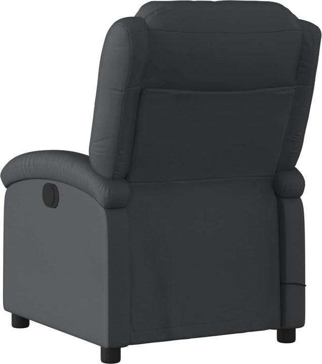 Immagine prodotto VidaXL Sedia da massaggio in vera pelle nera,Colore: Nero,Materiale