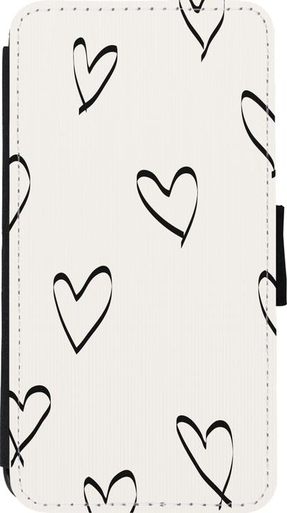 Immagine prodotto PhoneLook Cover Portafoglio nero San Valentino 2023 cuori minimalisti (Apple iPhone 11 Pro)